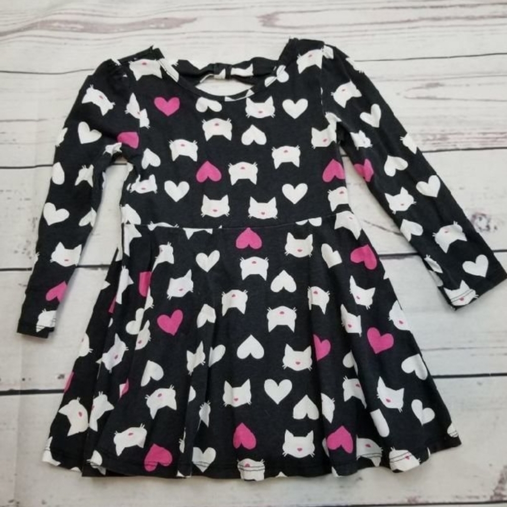 4/$20 Children's Place Cat Skater Dress